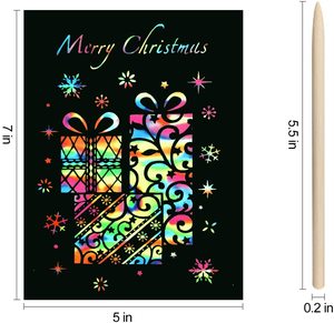 A4 Personalize Design Scraping <b>Magic</b> Color Rainbow Crafts Painting Scratch Off Paper Art Book <b>Set</b> - Product Image 6