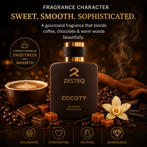 ZESTEQ Cocoty Parfum au chocolat et café de qualité supérieure 100 ml Eau de parfum de luxe pour hommes et femmes avec un arôme chaud, sucré et gourmand - Product Image 4