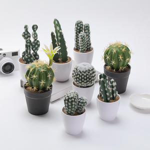 Cactus Artificial en Maceta, Decoración <span class=keywords><strong>de</strong></span> Cactus Espinoso, Planta Suculenta Simulada, Decoración <span class=keywords><strong>de</strong></span> Bonsái - Product Image 3