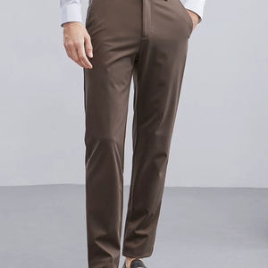 מכנסי ספורט גברים ארוכים, קלים, נושמים, בצבע אחיד, רחבים ונינוחים, בהתאמה אישית וסיטונאית מיצרן מקורי - Product Image 2