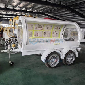 New Product Towable Funeral Carriage <b>Trailer</b> Dual Axle Hearse <b>Trailer</b> for Cemetery Funeral Processions - Product Image 1