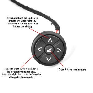 Kit de massage pour siège de voiture 12V en TPU, système de massage pneumatique 4 points universel avec pompe et valve intégrées - Product Image 6