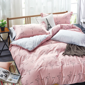 KOSMOS Nhà Máy Bán Buôn Hàng Trăm Loại Thiết Kế In Ấn Sợi Nhỏ Sanding Vải Duvet Cover Bed Sheet 4 Cái Bộ Đồ Giường - Product Image 5