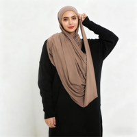 Hijab personnalisé pour femmes musulmanes, respirant, modeste, en jersey modal de qualité
