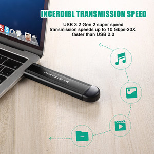 Conception privée Gen 2 M.2 <span class=keywords><strong>NVMe</strong></span> boîtier <span class=keywords><strong>SSD</strong></span> 10Gbps en aluminium <span class=keywords><strong>USB</strong></span> A/<span class=keywords><strong>C</strong></span> connecteur HDD externe <span class=keywords><strong>Hub</strong></span> <span class=keywords><strong>USB</strong></span> - Product Image 4