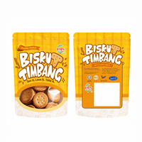 Sachet Doypack Personnalisé Qualité Alimentaire pour Biscuits - Emballage Snack VMPET Haute Barrière avec Fenêtre et Fermeture Éclair