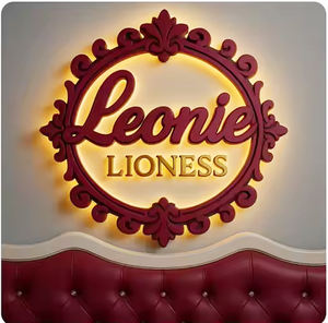 定制发光二极管3D亚克力标志广告标牌，带发光二极管条聚氯乙烯发光字母，适用于公园建筑公司IP65防水 - Product Image 4