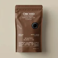 Nouvelle tendance : Sachets d'emballage de café refermables avec fermeture éclair, pochettes à fond plat personnalisées imprimées pour grains de café, sachets de café à huit soudures latérales