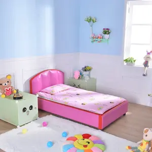 Vente en gros d'usine Lit rembourré mignon pour enfants pour chambre à coucher salon maison bureau Lits modernes pour enfants