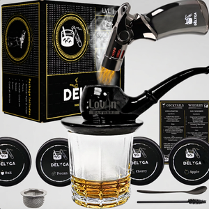 Ceramic <b>Pipe</b>-Shaped Whiskey Smoker-Bar Accessories - Product Image 6