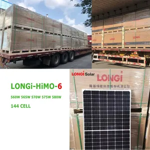 Longi Himo 6 Module 565W 570W 575W 580W Price 182mm144cells 570w Solar Panels For Solar System