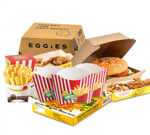 Boîte de conteneurs de cuisine rapide Sushi, emballage en papier Kraft, 1000 pièces, de qualité alimentaire, boîtes à emporter pour Sushi et <span class=keywords><strong>Pizza</strong></span>, vente en gros - Product Image 1