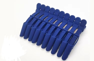 Venta al por mayor de pinzas de pelo de cocodrilo esmerilado multicolor para peluquería - Product Image 4