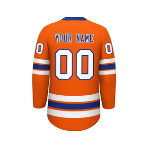 Camisetas elegantes del equipo de hockey sobre hielo sublimadas de alta calidad OEM camisetas personalizables con nombre de equipo personalizado - Product Image 5