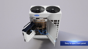 Climatisation multi-zones Carrier, mini-split à onduleur CC, IDU, chauffage, refroidissement, pompe à chaleur air-air, double zone - Product Image 4