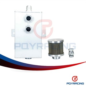 Tanque de Agua Universal de Aluminio Poyracing de 3L con Filtro de Aire para Modificación y Mejora de Automóviles - Product Image 1