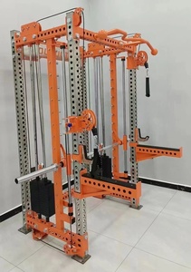 เครื่องสมิธมัลติฟังก์ชั่น 3 in 1 สำหรับออกกำลังกายด้านหน้าและด้านหลัง พร้อมสายเคเบิลครอสโอเวอร์ อุปกรณ์ฟิตเนสสำหรับใช้ในบ้าน รุ่น P03/P04 3 in 1 Smith Machine - Product Image 5