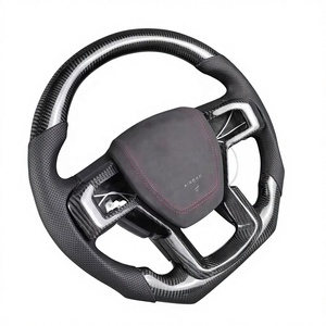 Volant de voiture en fibre de <span class=keywords><strong>carbone</strong></span> forgée avec LED, amélioration pour Ford F150 Bronco Ranger Raptor 2009 2010 2011 2012 2013 2014 - Product Image 6
