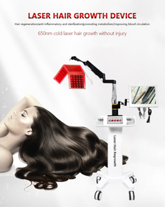 Appareil de repousse des cheveux à diode 650 nm, analyse professionnelle des follicules pileux, masseur du cuir chevelu et dispositif de croissance des cheveux - Product Image 5
