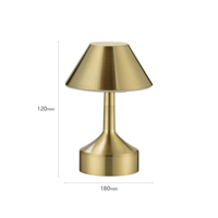 Lampe de table sans fil rechargeable en aluminium, vente en gros, indice de protection IP54, télécommande, design moderne flexible, pièce de décoration élégante pour la chambre à coucher