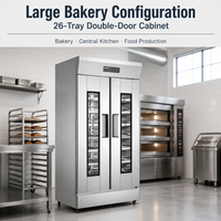 Armoire de fermentation commerciale Baiwin 6 13 26 plateaux, machine à levage de pâte, équipement de boulangerie à porte simple ou double
