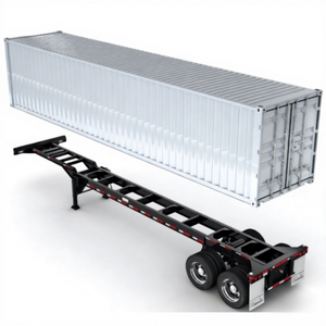Полуприцеп-скелет для перевозки контейнеров на 2, 3, 4 оси, шасси для 45-футовых контейнеров, полуприцеп-скелет для грузовиков - Product Image 1