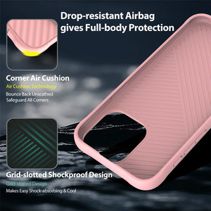 Da cảm thấy Matte linh hoạt mềm TPU sọc trường hợp điện thoại cho iPhone 16 15 cộng với 14 13 12 11 Pro Max chống trượt điện thoại di động trường hợp - Product Image 5