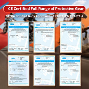 Ensemble de protections pour coudes et épaules certifiées CE niveau 1, protections dorsales pour blousons de moto - Product Image 6