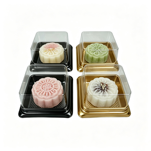 Contenedor de Plástico para Rebanadas de Pastel, Color Personalizado, Grado Alimenticio, Cuadrado, Transparente, para Bombones, Brownies, Tiramisú, Postres, <span class=keywords><strong>Donuts</strong></span> - Product Image 3
