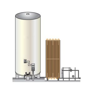 Horizontal Structure Liquid H2 Bulk Tank 0.2-3.0MPa Cryogenic Small Hydrogen <b>Cylinder</b> for Cryogenic Engineering - Product Image 4