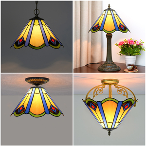 12-inch màu xanh lá cây lông thay thế đèn bóng râm Tiffany kính màu cho đèn sàn Trần Mặt dây chuyền đèn bao gồm Shades - Product Image 3