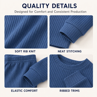 Ensembles de vêtements pour bébés unisexes avec logo personnalisé, faible MOQ, nouveau-né 0-3 mois pour garçon, ensemble de vêtements mixtes pour bébé garçon 12-18 mois