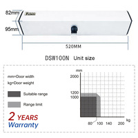 DEPER DSW100N 100kg barre de traction facile à installer ou barre de poussée ouvre-porte pivotant automatique