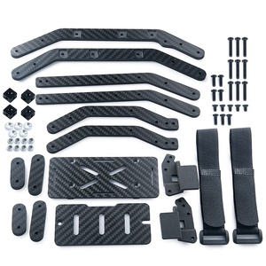 Bộ khung gầm bằng sợi carbon nâng cấp cho xe <span class=keywords><strong>RC</strong></span> <span class=keywords><strong>Crawler</strong></span> TRX4 Bronco Defender 1/10 mới, kèm khay pin, phụ tùng xe <span class=keywords><strong>RC</strong></span> - Product Image 3