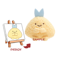 Porte-clés en peluche super doux personnalisé avec rembourrage en coton PP, design Kawaii pour un usage réconfortant