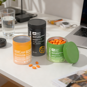 Eco-Friendly Aluminum Capsule Jar | Reusable Vitamin Packaging for Daily Use - Product Image 3
