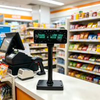 Fabrik PD2020 VFD Kunden-Pole-Display OEM ODM 4 Schnittstellen USB RS232 Bluetooth WIFI 3 Einstellbare Höhen Kassensystem