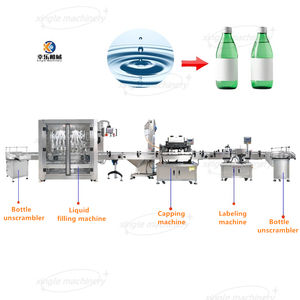 آلة تنظيف الصابون السائل بالكامل للتبييض ، خط تعبئة كامل تلقائي بالكامل ، ماكينة وضع الملصقات والتعبئة والتغطية - Product Image 2