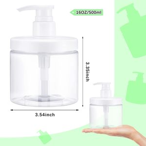 Bouteilles et pots en plastique PET avec couvercle vissé, sérigraphiés, pour soins de la peau, shampoing, crème pour le visage, beurre corporel, gommages, lotion - Product Image 3