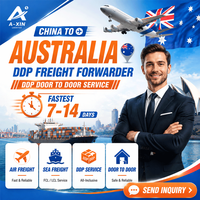 Transitaire chinois pour l'expédition de matériaux de construction et de machines sur palette vers l'Australie, service de fret maritime