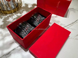 Vasos de Whisky de Cristal de Lujo Personalizados de Alta Calidad con Borde Dorado, Vasos de Whisky Hechos a Mano Sin Plomo con Detalles en Oro - Product Image 2