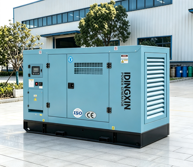 Industrial Silent Diesel Generator 50kW 62.5kVA with Soundproof Canopy for Construction Site