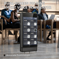 Traducteur vocal intelligent à double écran pliable, traduction vocale et photo, plusieurs langues, Type-C