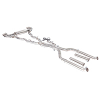   M550 G30 2017-2023 4.4T Échappement complet avant, intermédiaire et arrière, silencieux simple, double valve, sortie quadruple, performance sportive