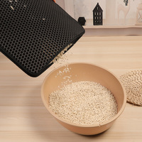 Tapis double couche en EVA pour animaux de compagnie, antidérapant et imperméable, accessoire de litière en nid d'abeille pour lit de chien, frottement des pieds.