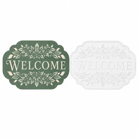 Plaque Métallique Vintage de Bienvenue à Motifs Floraux, Style Rustique et Rétro, pour Ferme, Porche, Entrée, Jardin, Décoration Murale