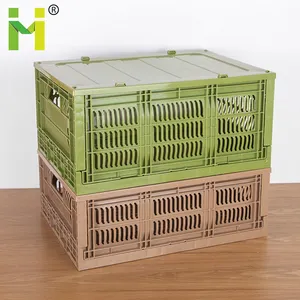Neuankömmling Grün/Braun Farbe Kleine zusammen klappbare Plastik kisten box