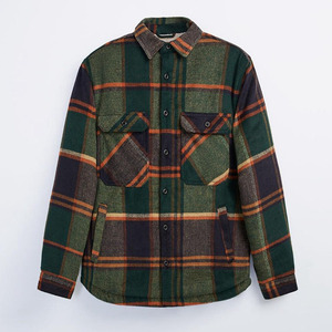 Camicia Invernale OEM 100% Poliestere Trapuntata Spessa per <span class=keywords><strong>Uomo</strong></span>, Casual a Quadri in Flanella, Camicia Imbottita in Pile Versatile - Product Image 1