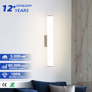 Luxury Modern LED <b>Wall</b> <b>Lamp</b> E26 Double Tube Brushed Gold Steel Body Dimmable for Bedroom Living Room Hotel Decorative Lighting - Product Image 1