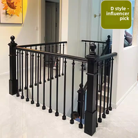 Pegangan Tangga Kayu Solid, Railing Lantai, Pagar Dalam Ruangan, Villa, Rumah Rakit Sendiri, Modern, Mewah Ringan, Pagar Pengaman, Asal Cina